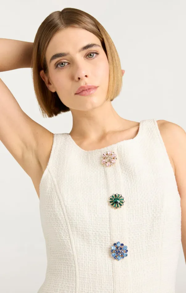 Women Mini Cinq Sept Randi Dress Gardenia