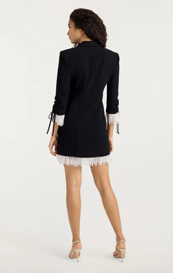 Women Mini Cinq Sept Roxie Dress Blackivory