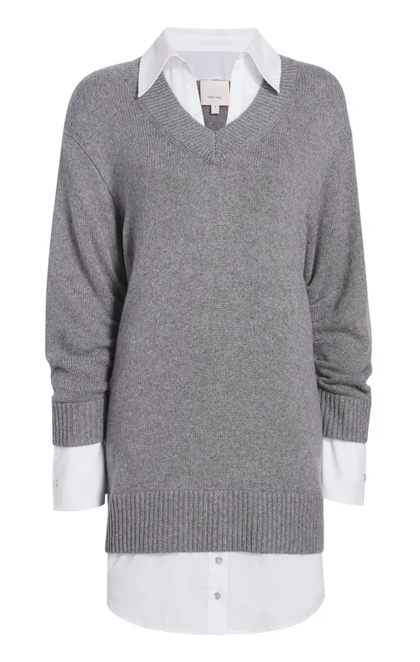 Women Mini Cinq Sept Santina Dress Heather Greywhite