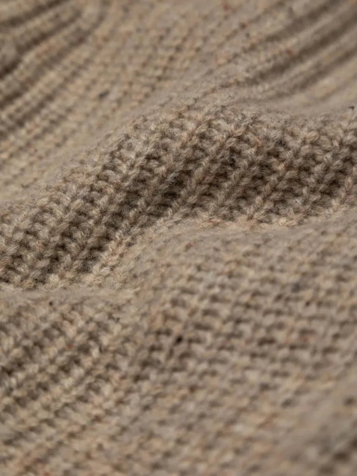 Women Mora Knit Cardigan Oatmeal Finisterre Knitwear