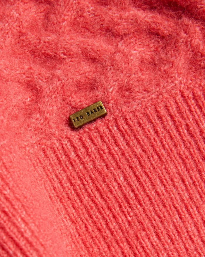 Women MORLEA 8211 Horizontal Cable Relaxed Jumper Coral Ted Baker Jumpers and Cardigans Women MORLEA 8211 Horizontal Cable Relaxed Jumper Coral Ted Baker Jumpers and Cardigans