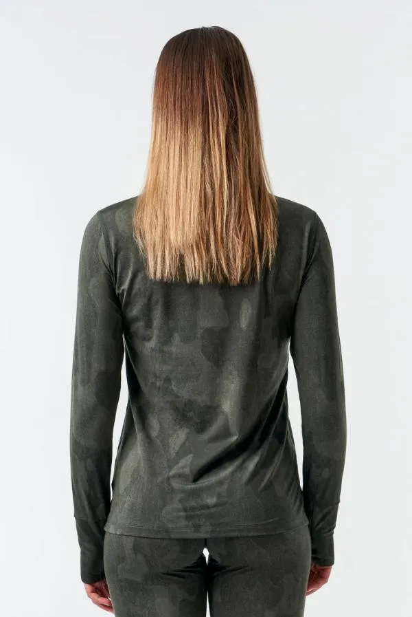 Women Moss Light Base LayerPrint Bark Camo Orage Base Layers Women Moss Light Base LayerPrint Bark Camo Orage Base Layers