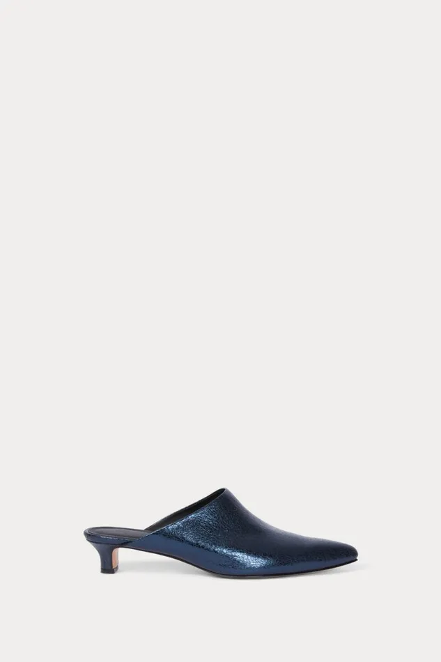 Women Mules Wedges Rachel Comey Cassis Mule Dark Indigo