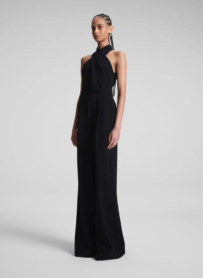 Women Murphy II Wide Leg Jumpsuit Black ALC Bottoms