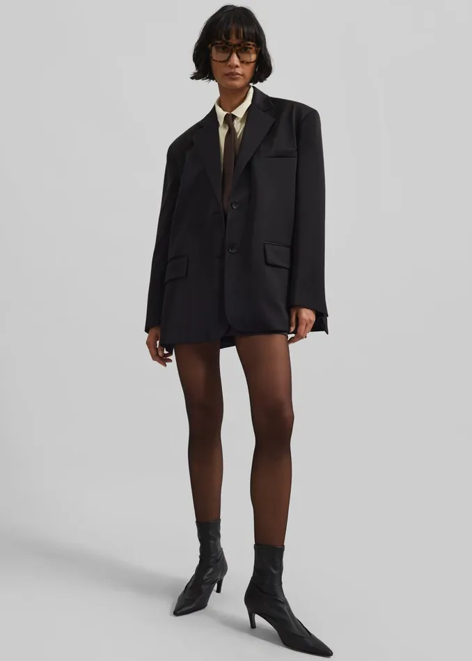 Women Naaz Blazer 8211 Black The Frankie Shop Outerwear