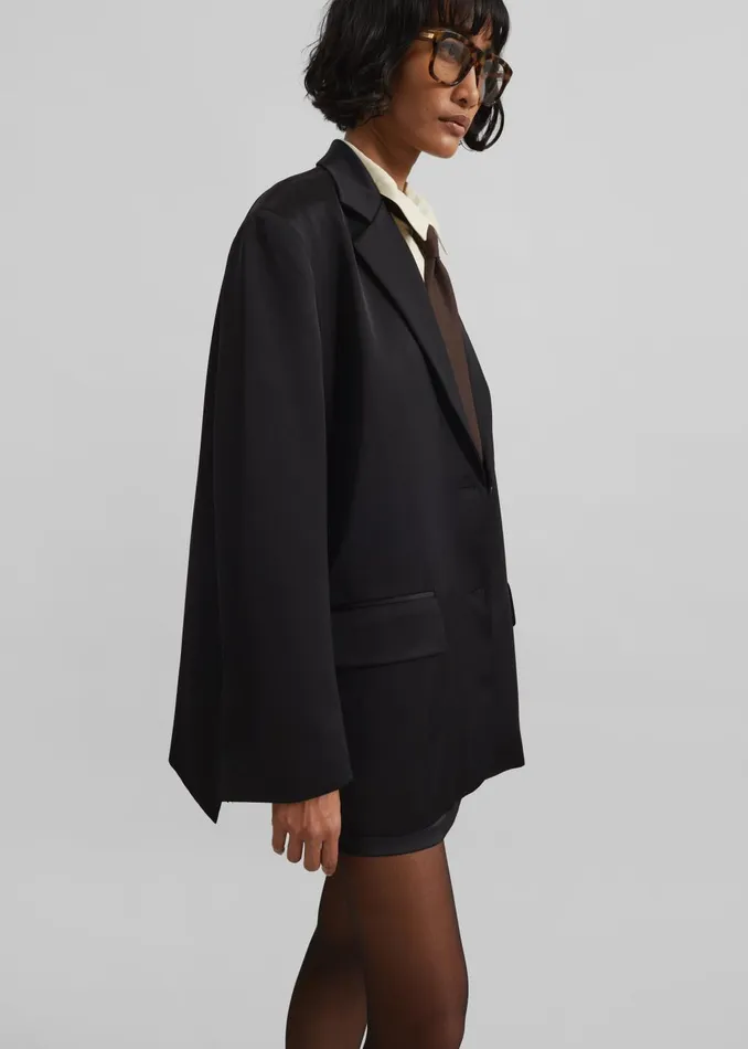 Women Naaz Blazer 8211 Black The Frankie Shop Outerwear