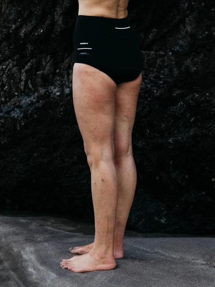 Women Nieuwland 2mm Yulex Pant Black Finisterre Swimwear and Bikinis