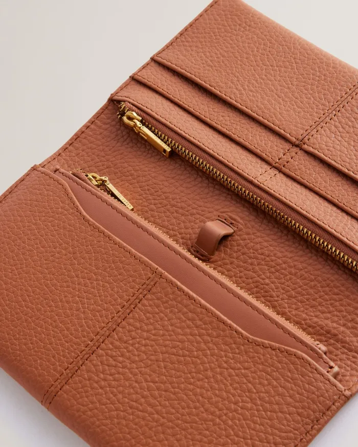 Women NISHI 8211 Leather Clutch Brown Ted Baker Purses and Cardholders