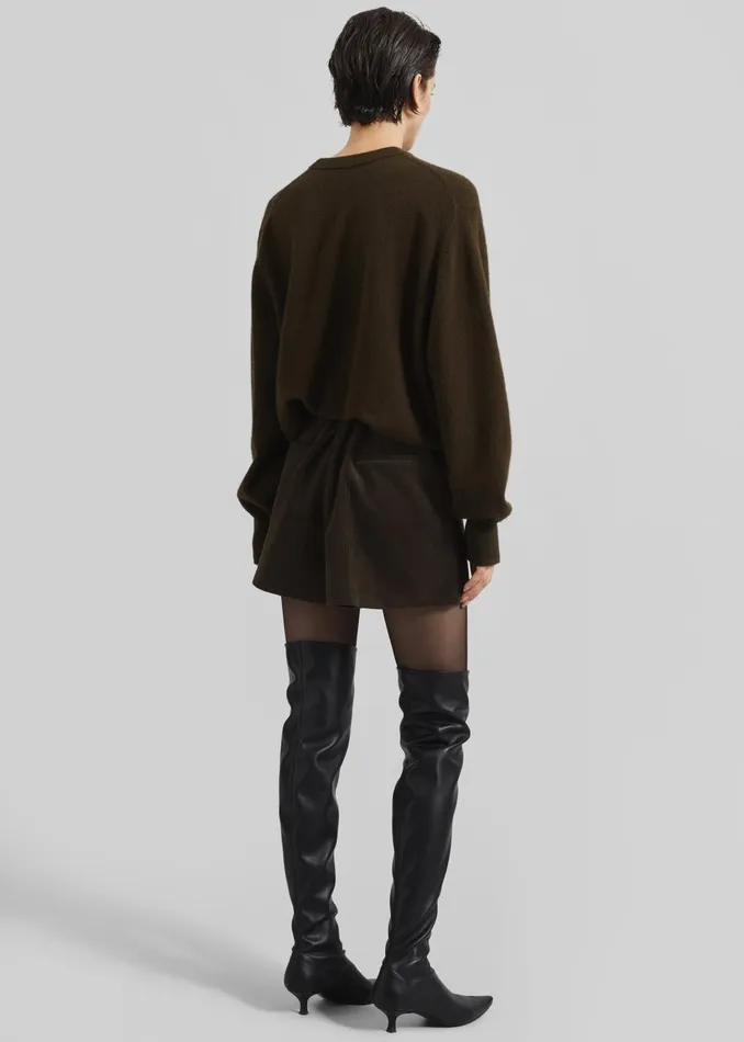 Women Oreni Corduroy Skort 8211 Khaki The Frankie Shop Bottoms