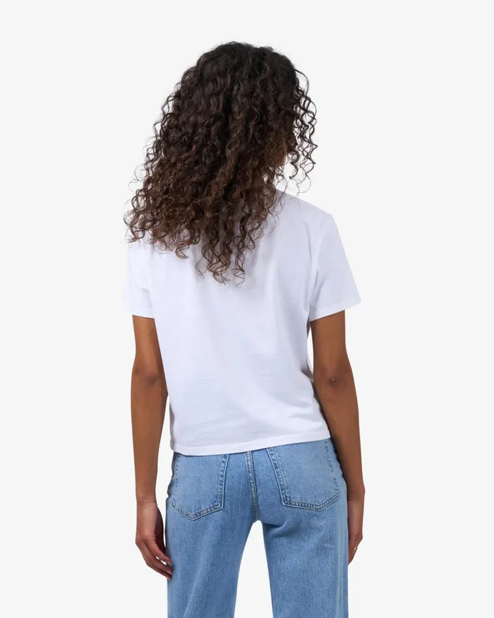 Women Organic Boxy Crop Tee Soft Lavender Colorful Standard TShirts