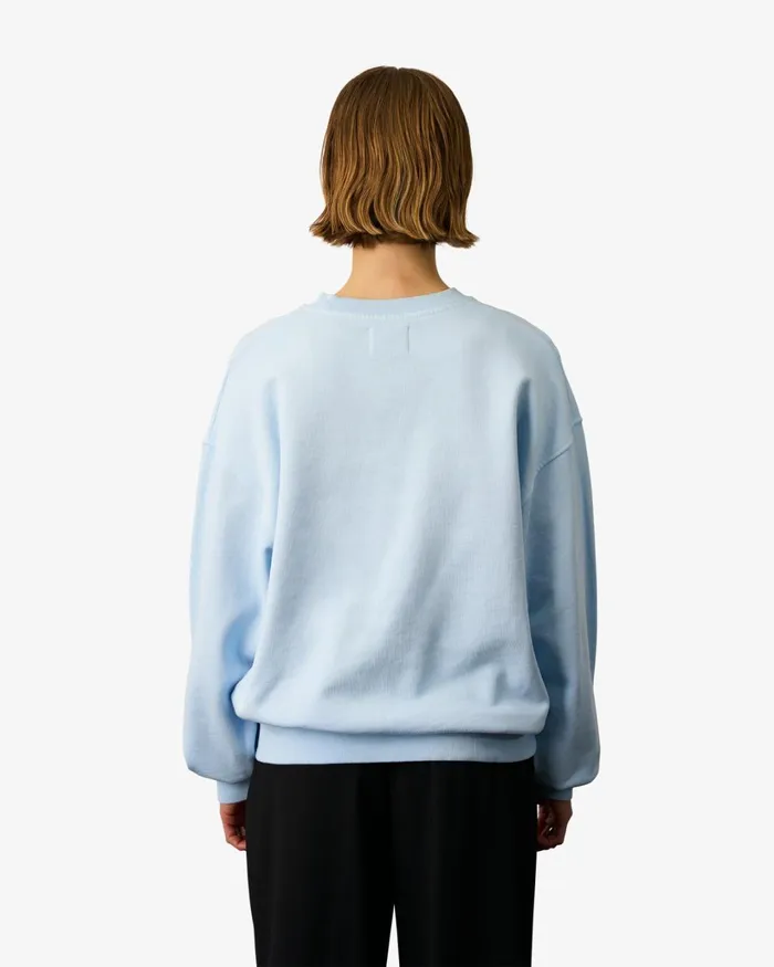 Women Organic Oversized Crew Kelly Green Colorful Standard Crewneck Sweatshirts