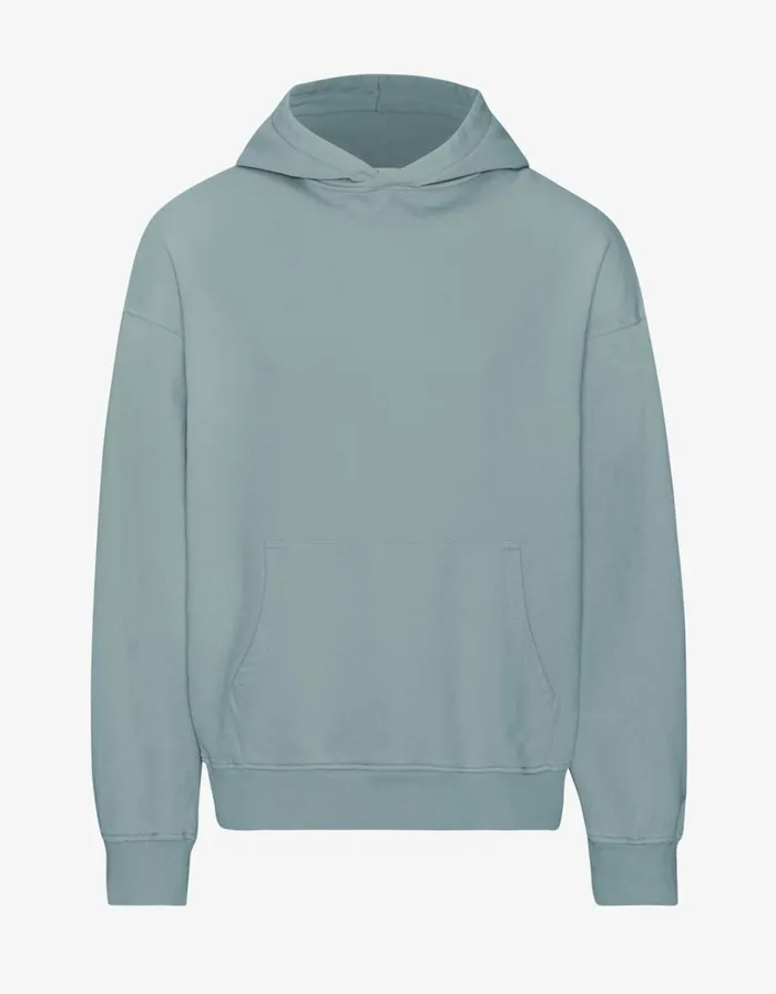 Women Organic Oversized Hood Steel Blue Colorful Standard Hoodies