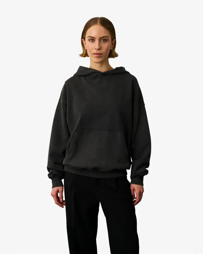 Women Organic Oversized Hood Steel Blue Colorful Standard Hoodies