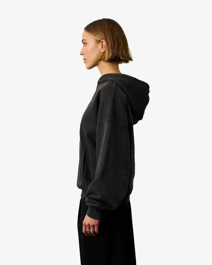 Women Organic Oversized Hood Steel Blue Colorful Standard Hoodies