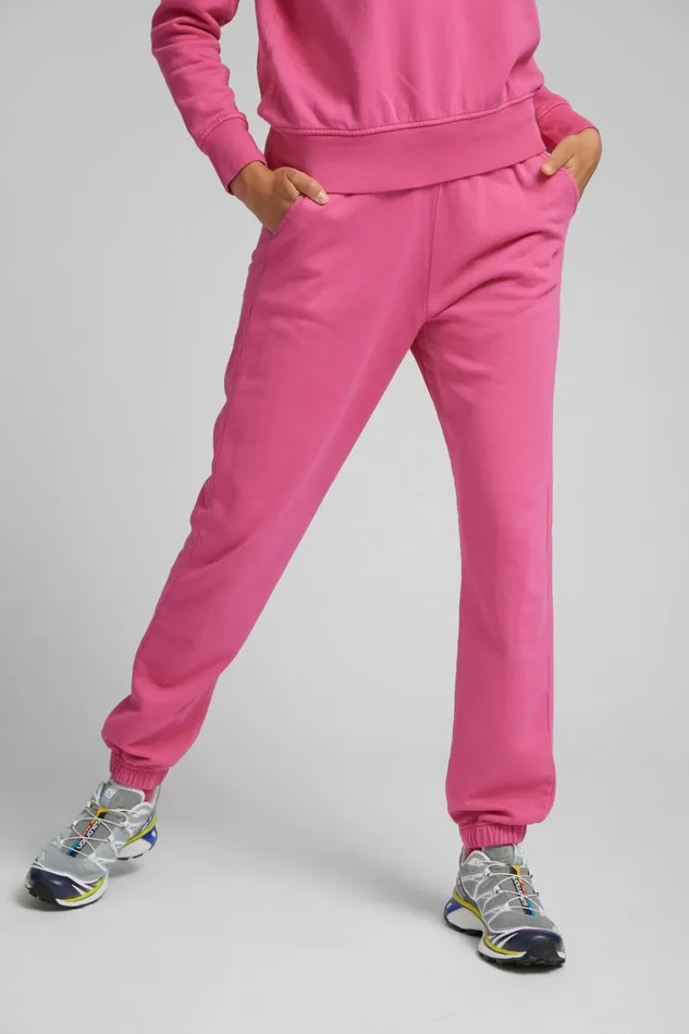 Women Organic Sweatpants Faded Grey Colorful Standard Sweatpants