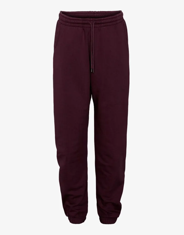 Women Organic Sweatpants Oxblood Red Colorful Standard Sweatpants