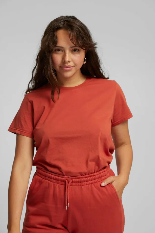Women Organic Sweatpants Sunny Orange Colorful Standard Sweatpants