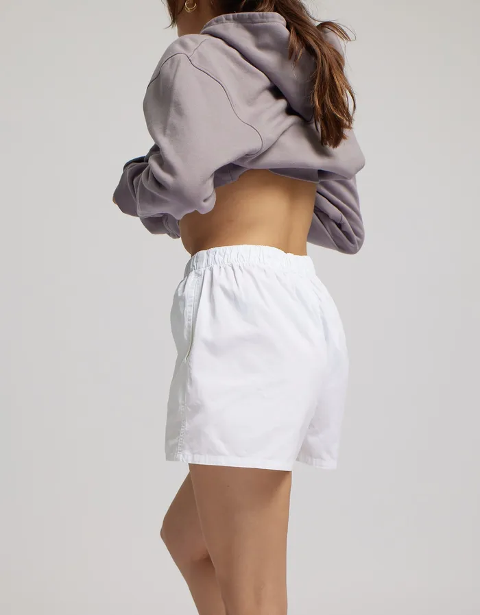 Women Organic Twill Shorts 8211 Optical White Shorts Colorfulstandard Women