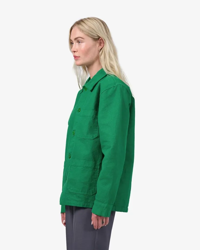 Women Organic Workwear Jacket Red Tangerine Colorful Standard Workwear Jackets