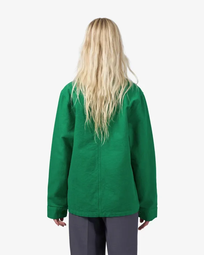Women Organic Workwear Jacket Red Tangerine Colorful Standard Workwear Jackets