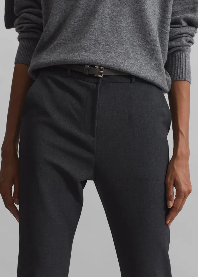 Women Orsha Capri Pants 8211 Grey The Frankie Shop Bottoms