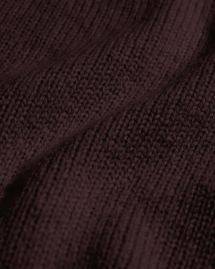 Women Oversized Merino Wool Crew Oxblood Red Colorful Standard Knit Sweaters