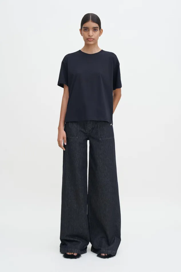 Women Oversized Tee Black Filippa K Tops