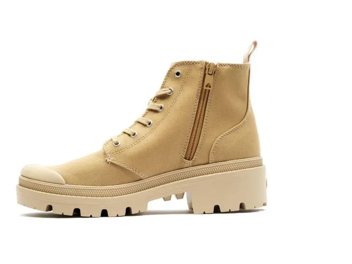 Women PALLABASE TWILL Caramel PALLADIUM Boots