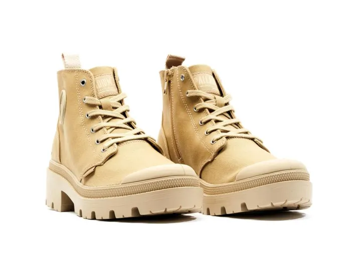 Women PALLABASE TWILL Caramel PALLADIUM Boots