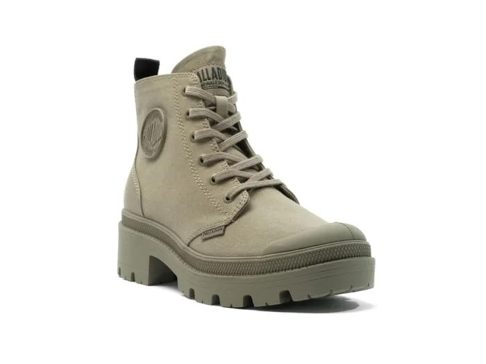 Women PALLABASE TWILL Dusky Green PALLADIUM Boots Women PALLABASE TWILL Dusky Green PALLADIUM Boots