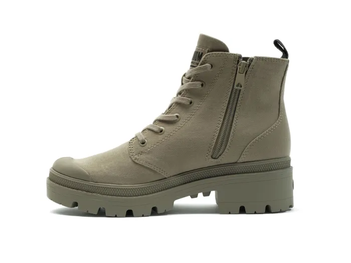 Women PALLABASE TWILL Dusky Green PALLADIUM Boots Women PALLABASE TWILL Dusky Green PALLADIUM Boots