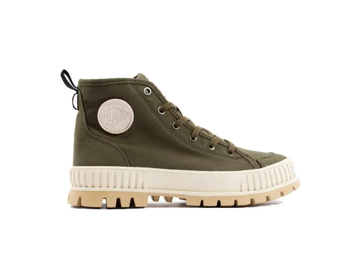 Women PALLASHOCK ORGANIC 2 Olive Night PALLADIUM Boots