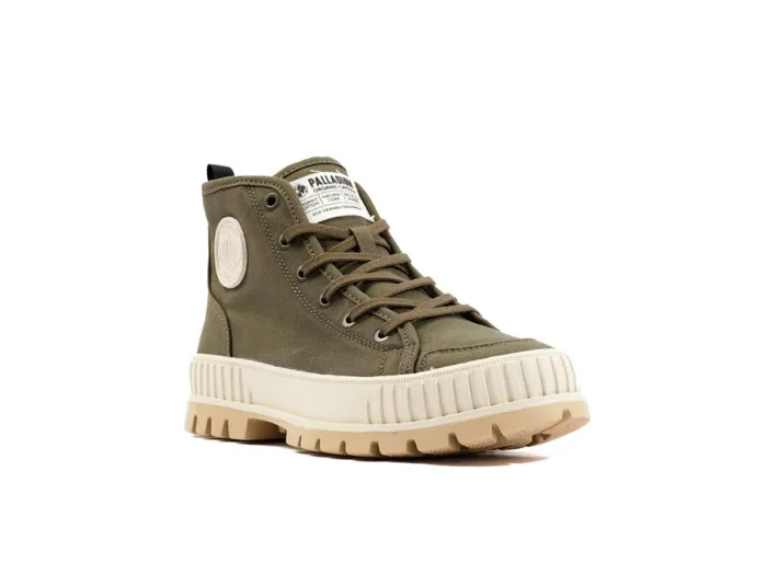 Women PALLASHOCK ORGANIC 2 Olive Night PALLADIUM Boots Women PALLASHOCK ORGANIC 2 Olive Night PALLADIUM Boots