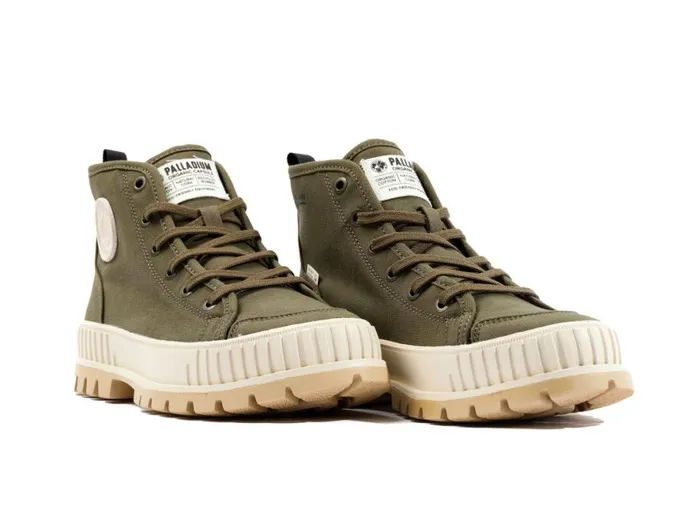 Women PALLASHOCK ORGANIC 2 Olive Night PALLADIUM Boots Women PALLASHOCK ORGANIC 2 Olive Night PALLADIUM Boots