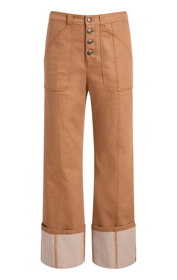 Women Pants Cinq Sept Cuffed Benji Pant Cocoa