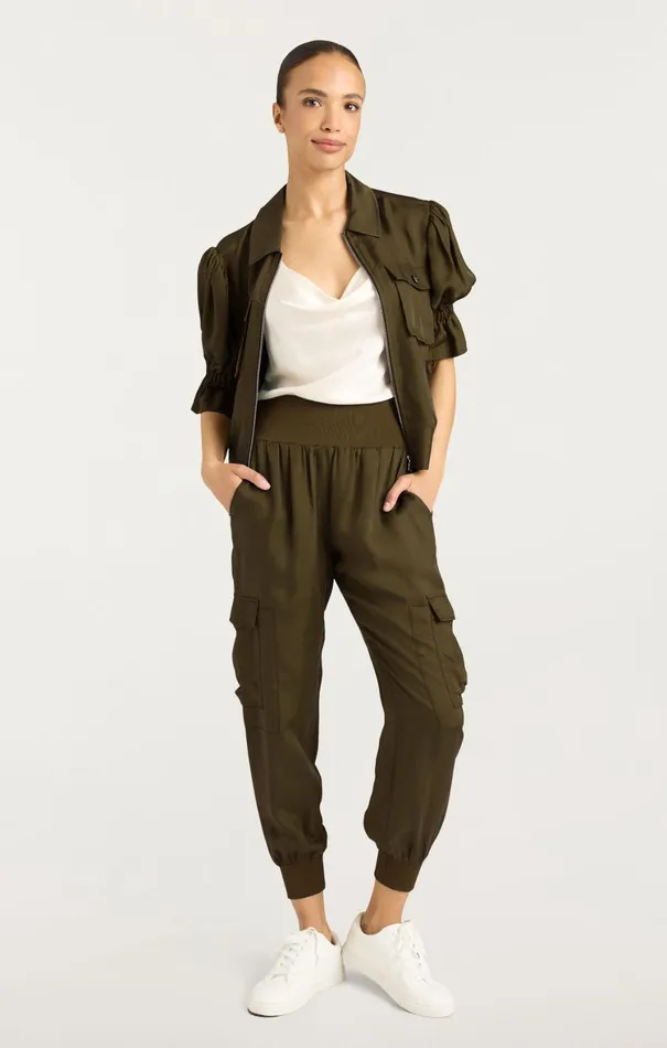 Women Pants Cinq Sept Giles Pant Dark Olive