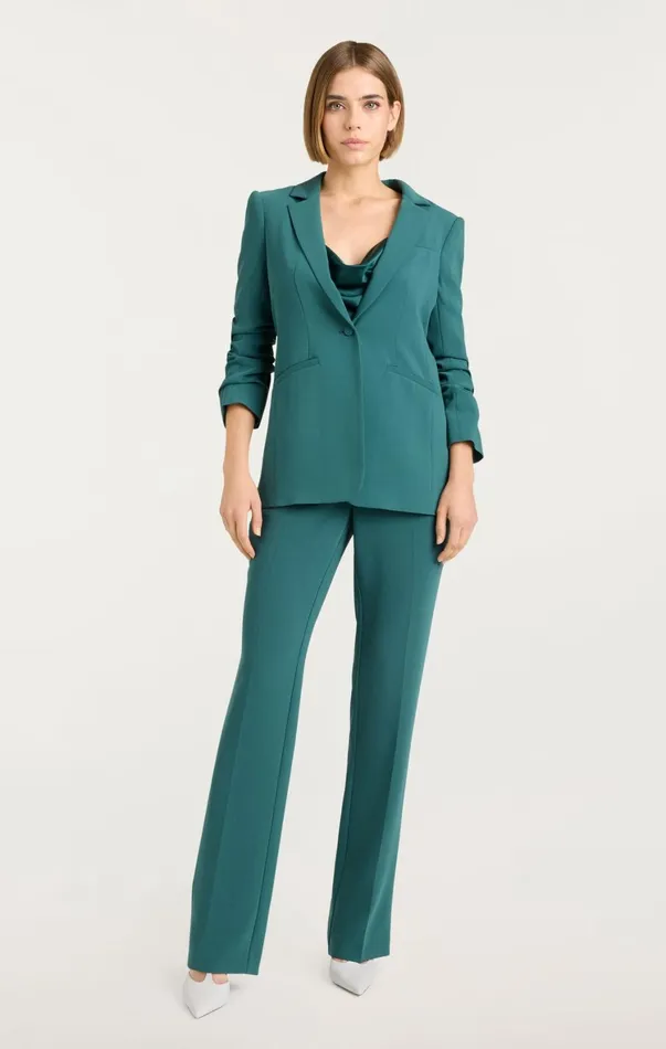 Women Pants Cinq Sept Kerry Pant Green Onyx