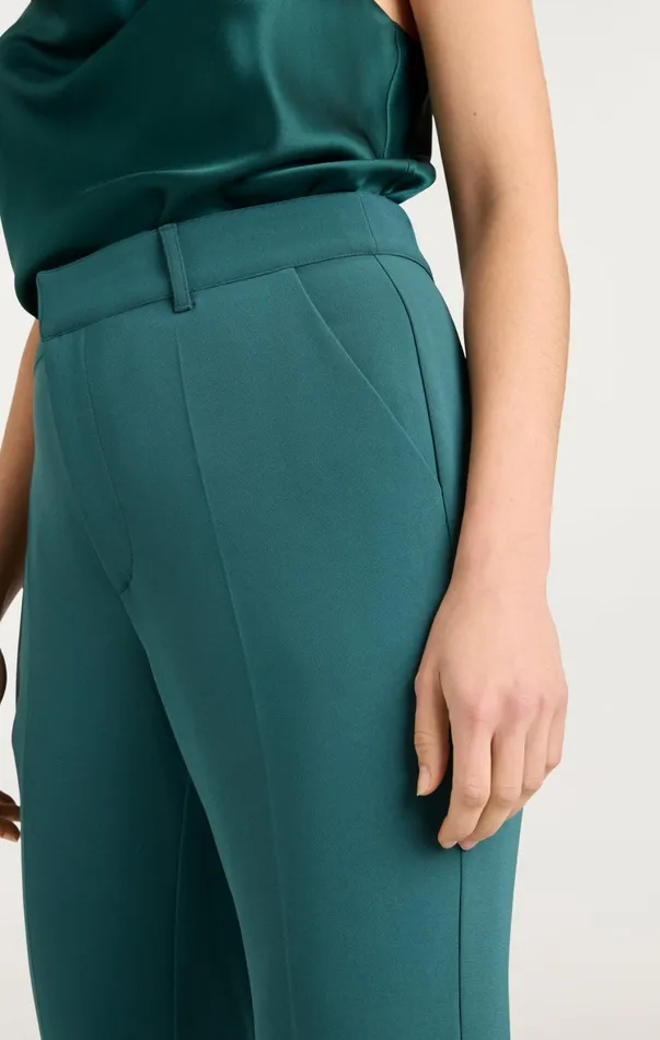 Women Pants Cinq Sept Kerry Pant Green Onyx