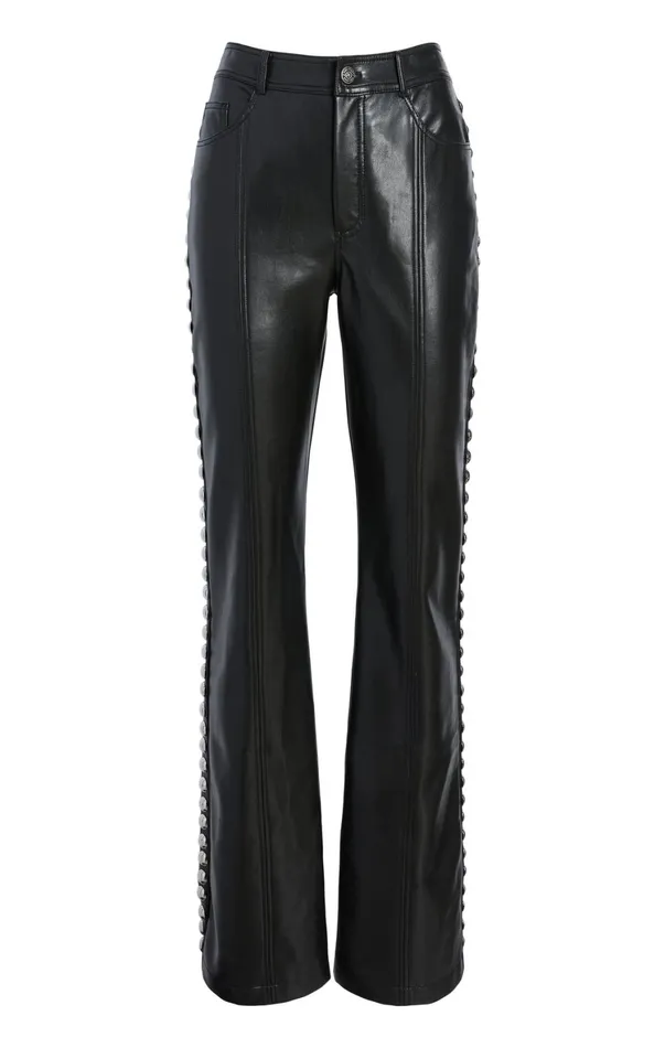 Women Pants Cinq Sept Studded Shailene Pant Black