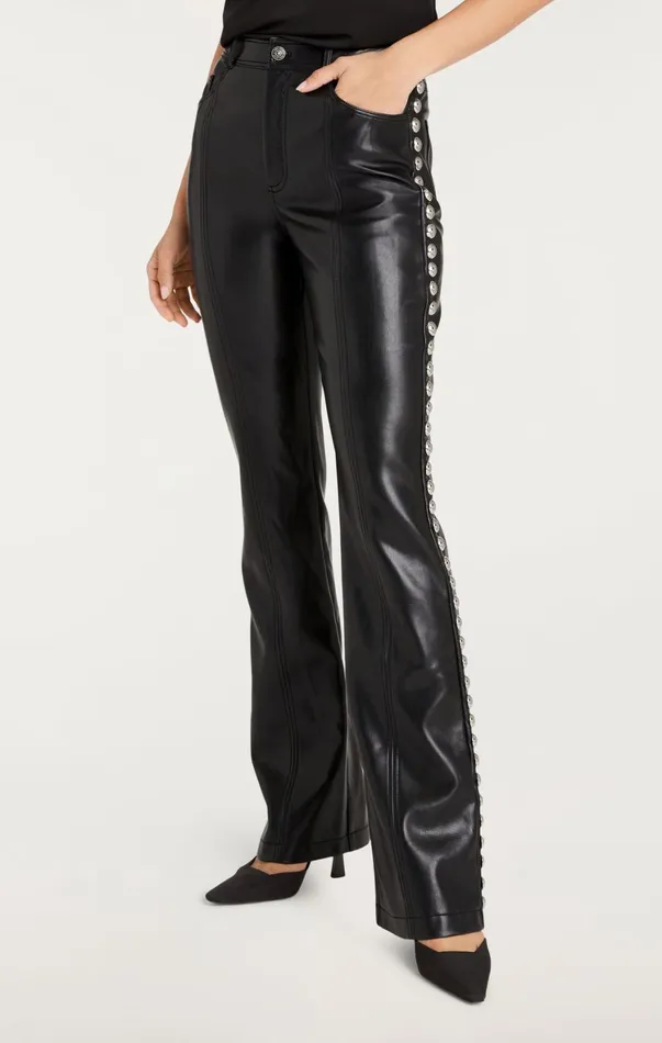 Women Pants Cinq Sept Studded Shailene Pant Black