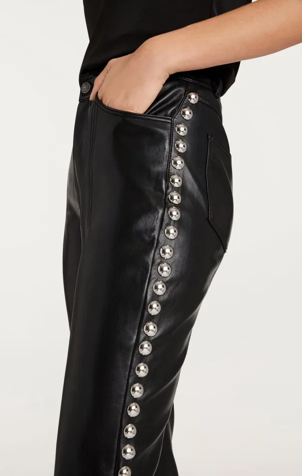 Women Pants Cinq Sept Studded Shailene Pant Black