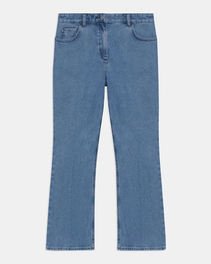 Women Pants Theory 5Pocket Flare Jean In Washed Denim Washed Indigo