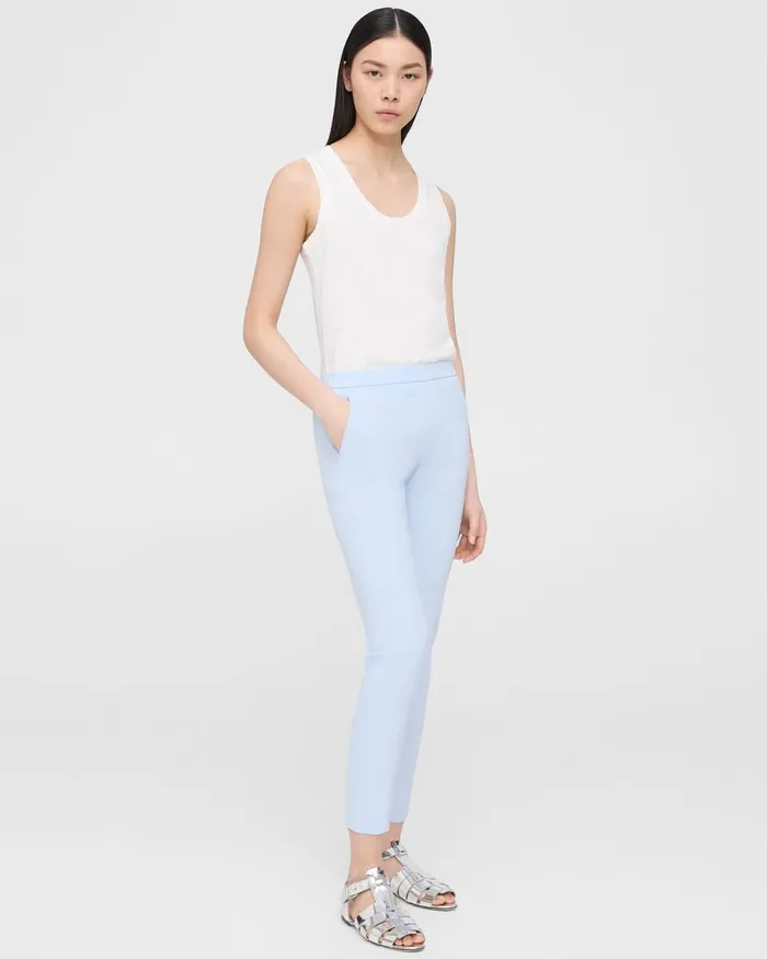 Women Pants Theory Treeca PullOn Pant In Good Linen Breeze