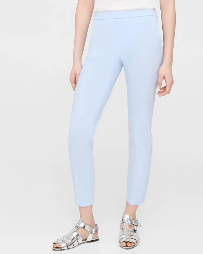 Women Pants Theory Treeca PullOn Pant In Good Linen Breeze