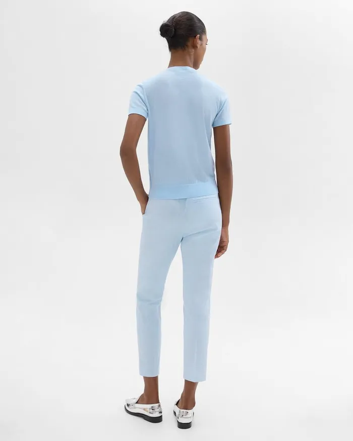 Women Pants Theory Treeca PullOn Pant In Good Linen Skylight