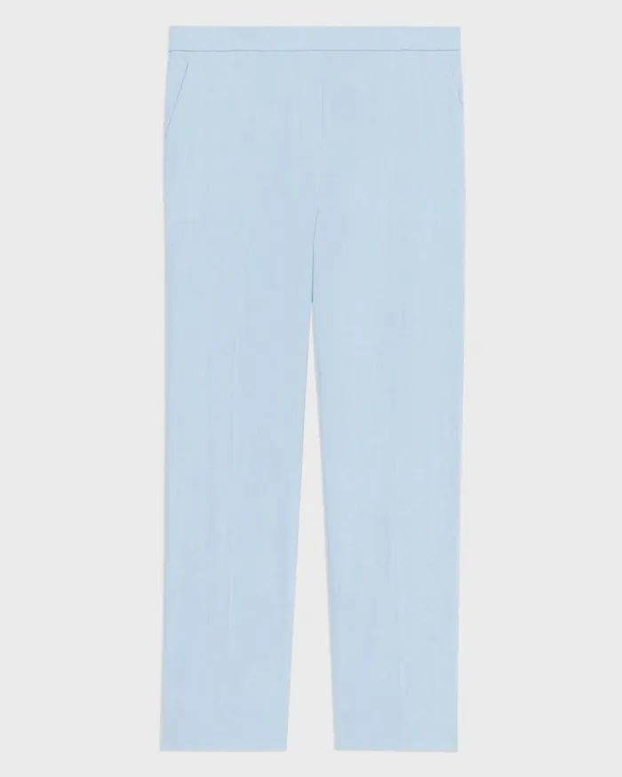 Women Pants Theory Treeca PullOn Pant In Good Linen Skylight