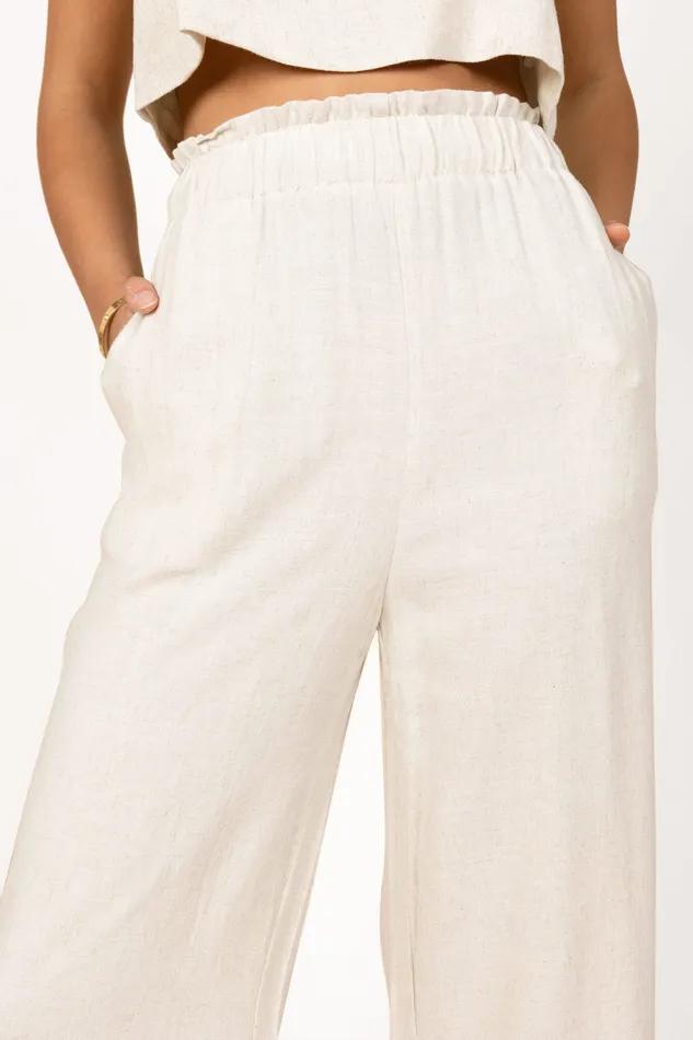 Women petalandpup Eleanor High Waisted Pants 8211 Beige Beige Pants