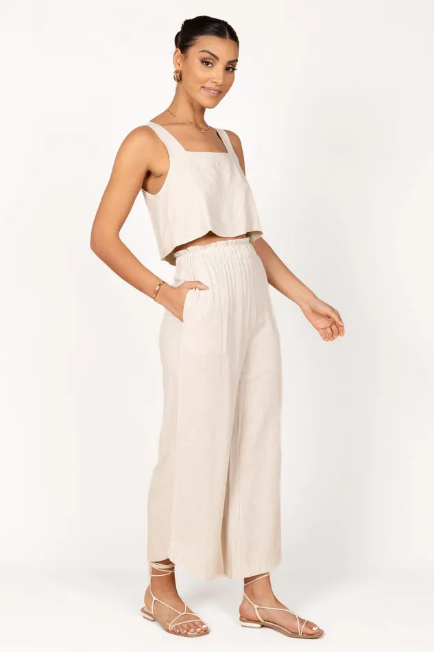 Women petalandpup Eleanor High Waisted Pants 8211 Beige Beige Pants
