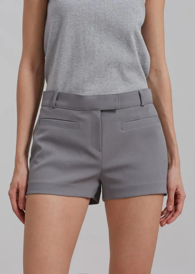 Women Pia Hot Pants 8211 Grey The Frankie Shop Bottoms