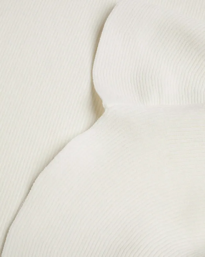 Women RAELEA 8211 Fluted Sleeve Knitted Bodycon Midi Dress Ivory Ted Baker Dresses